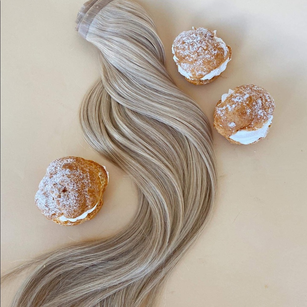 bfb Blonde Cream Puff Clip In Hair Extensions